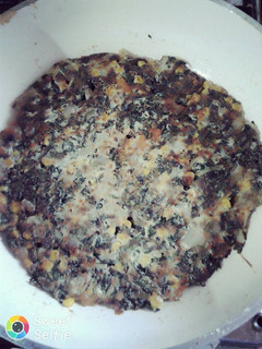 Una foto de Tortilla de acelga con choclo