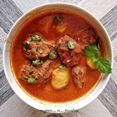 A picture of Jackfruit Pakoda Curry.