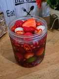 Asinan Buah Kuah Jus Cranberry Mix Kalamansi