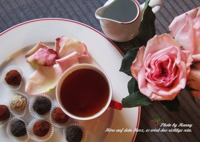♥開動with Kat♥ 松露巧克力-蘭姆酒口味 chocolate truffle & rum 食譜成品照片