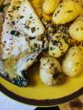 Rodaballo con papas