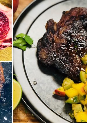 A picture of Honey Habanero Spiced Wagyu Beef Ribeye Steak.