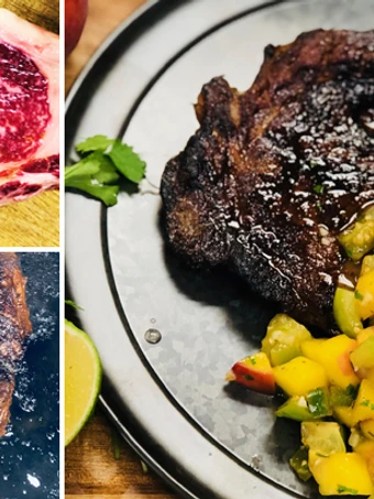 Recipe Honey Habanero Spiced Wagyu Beef Ribeye Steak which So Delicious