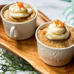 A picture of Carrot mug cake.