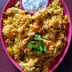 A picture of Vegetable Biryani.