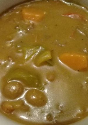 A picture of Brown beans soup.