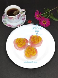 Foto resep Lapis Sagu Bunga
