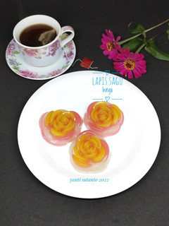 Foto resep Lapis Sagu Bunga