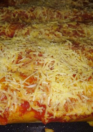 Una foto de Canelones de carne y verdura