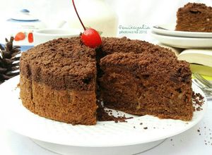 Foto resep Choco Crumble Banana Cake