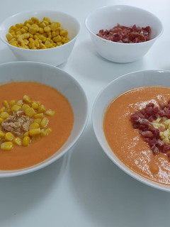 Foto principal de Porra alcalaína con Thermomix o batidora de vaso