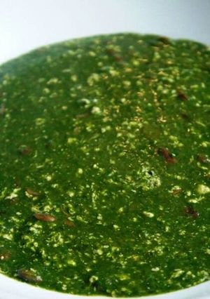 A picture of Hot ewedu soup.