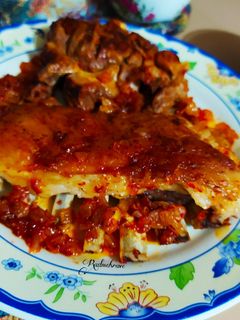 عکسی از دستور ماهیچه و دنده گوسفند سرخ شده