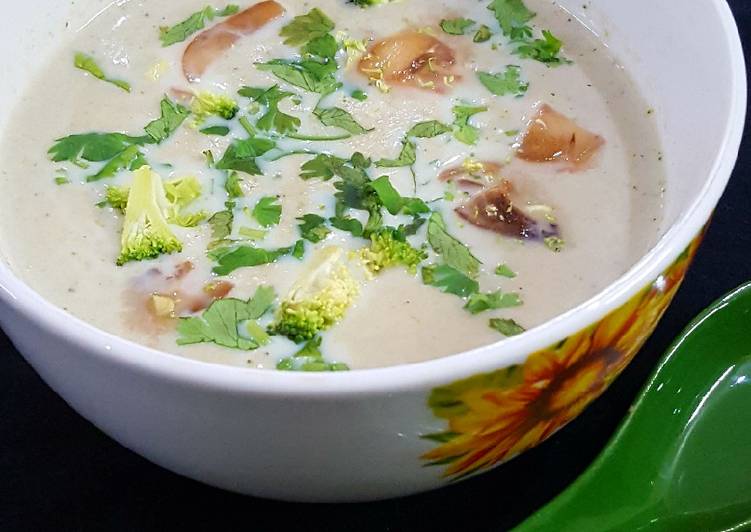 Easiest Way to Make Favorite Brochholi Mushroom Soup