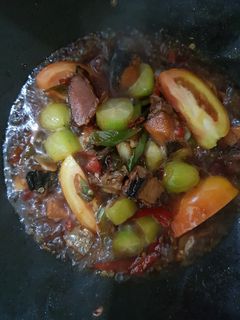 Foto resep Ikan Asin Telang/Tenggiri Asam Manis Pedas