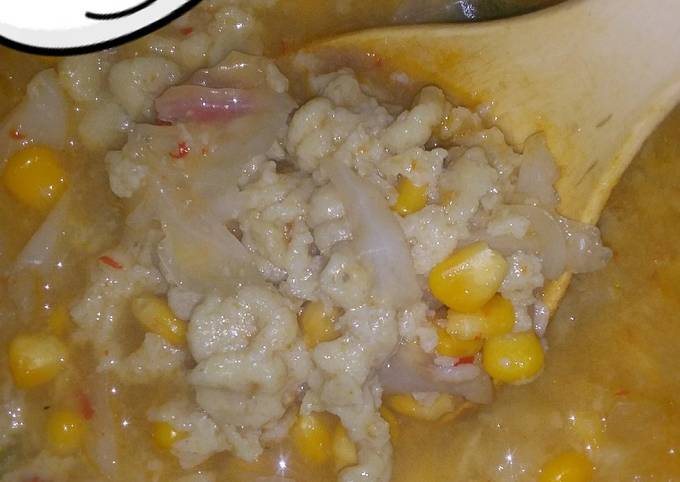 Anti Ribet, Memasak Sup jagung telur (makanan untuk tanggal tua😂) Gampang