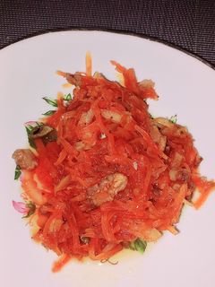 عکسی از دستور مربای هویج_ پرتقالیِ گردویی با شکر قهوه ای 😁😍