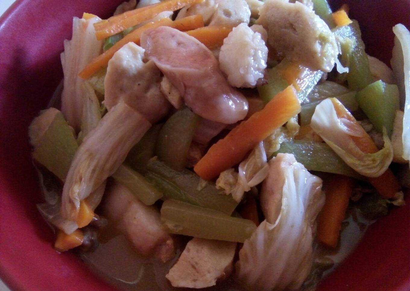 Tumis sayuran b2 non halal