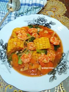Foto resep Udang Saos Padang