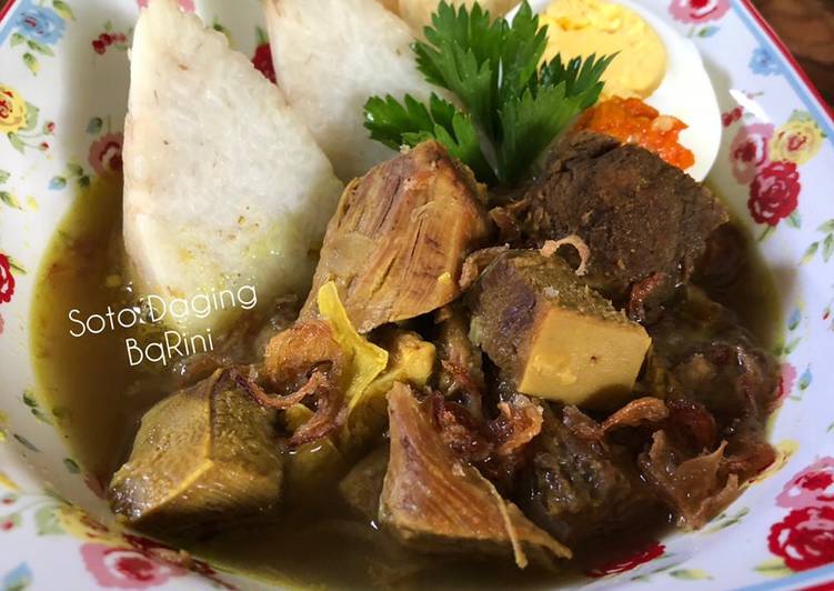 Soto daging ala soto Madura