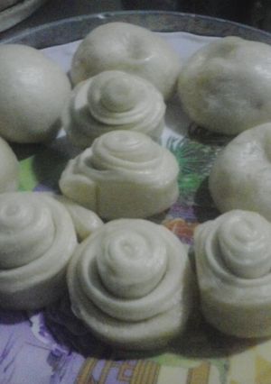 Hình của món Bánh Bao sữa (ăn chay được).