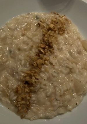 Foto di Risotto con pere, gorgonzola e noci