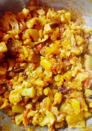 A picture of Fried Aloo Gobhi.