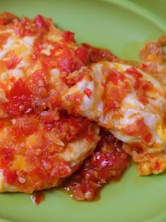 Foto resep Telor ceplok balado