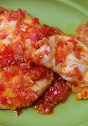 Foto resep Telor ceplok balado