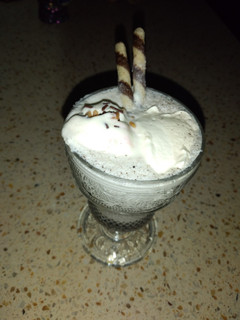 A picture of Oreo milk shake.