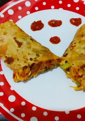 વેજીટેબલ ફ્રેન્કી રેસીપી મુખ્ય ફોટો