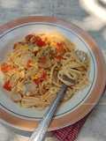 Spaghetti Telur Bakso Tomat (Kids Friendly)
