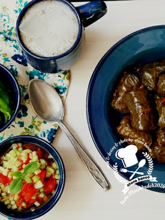 عکسی از دستور دلمه برگ مو آتنا