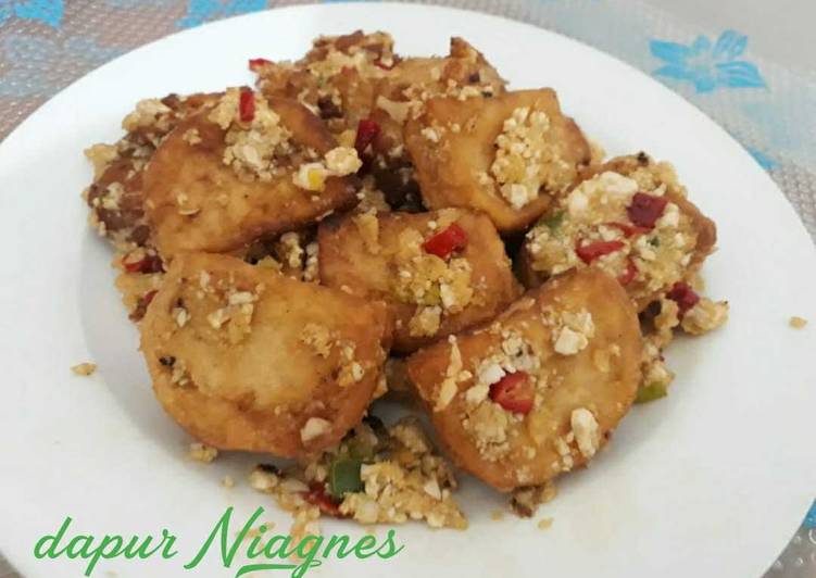Resep Tahu Saus Telur Asin, Menggugah Selera