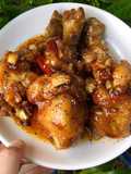 Gà chiên rim tiêu