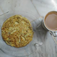 A picture of 3 spice omelette - breakfast.