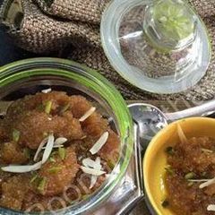 A picture of Instant moong dal halwa.