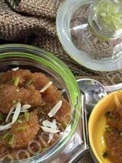 A picture of Instant moong dal halwa.