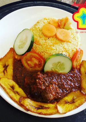 A picture of Carrot couscous.