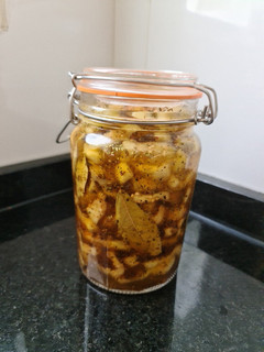 Una foto de Berenjenas al escabeche