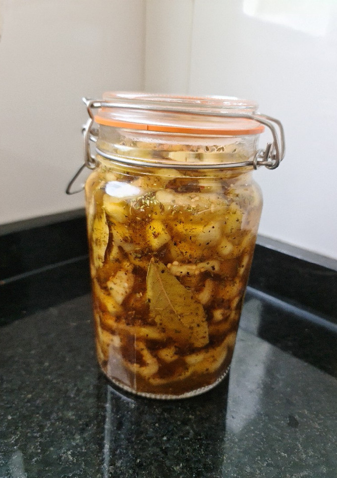 Una foto de Berenjenas al escabeche