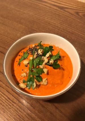 Una foto de Paté de pimientos. Muhammara