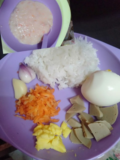Foto resep Mpasi 6+ bubur telor ayam bakso sapi