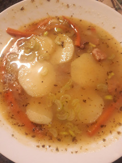 Una foto de Sopa de menudencias