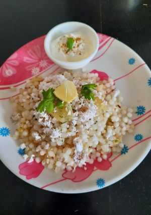A picture of Sabudana khichdi.