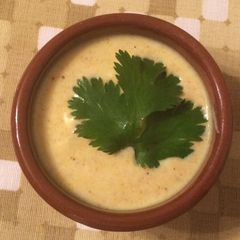 A picture of Moroccan style dressing or yogurt base dip.