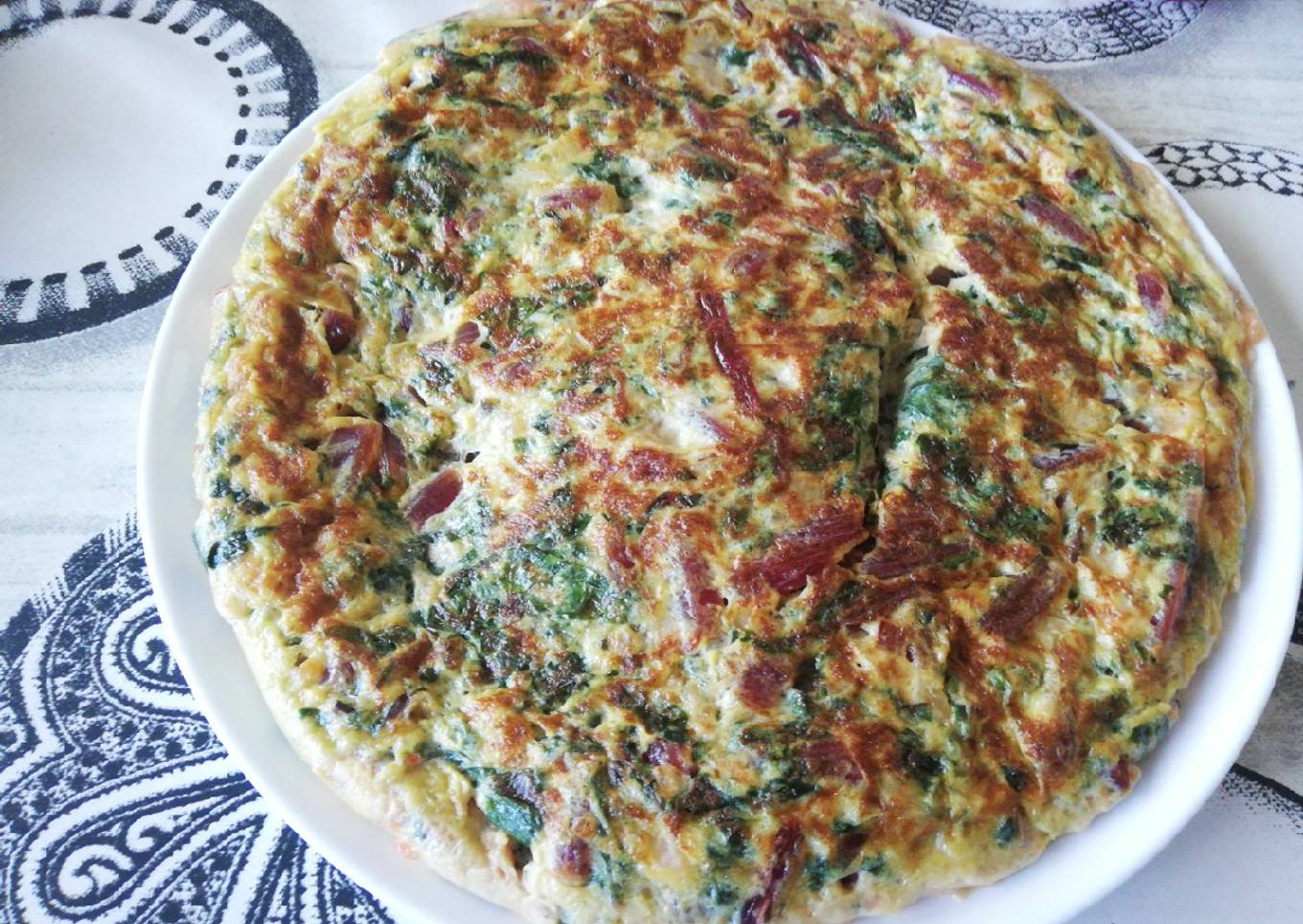 Tortilla de hoja de remolacha