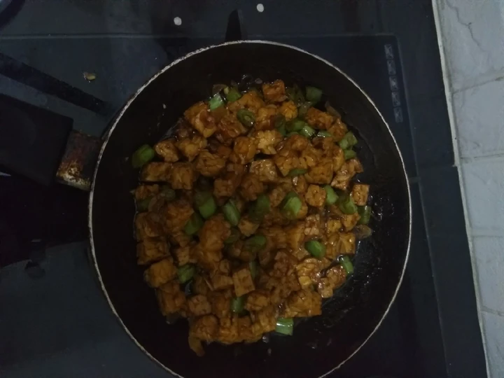 Langkah Mudah untuk Membuat Resep Tumis buncis tempe yang Uenak Anti Ribet, Mantap