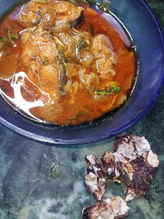 A picture of Andhra Fish Pulusu.