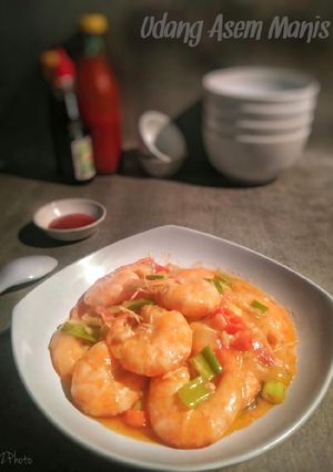 Foto resep Udang Asam Manis